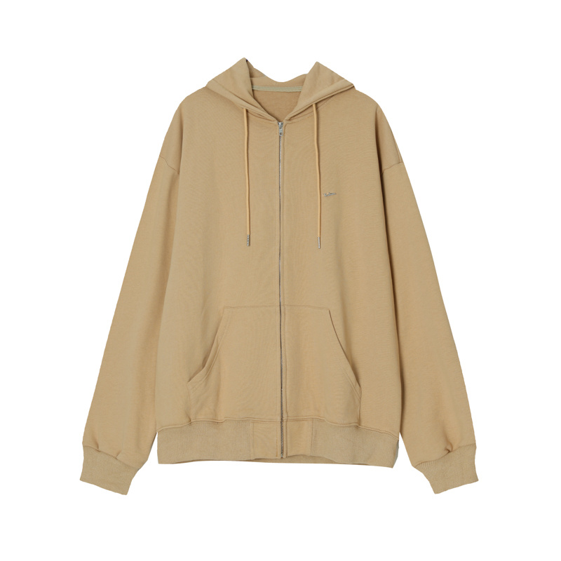 Korean Style Trendy Casual Solid Color Sportswear Open Lined Jacket Couple Suit - Image 9