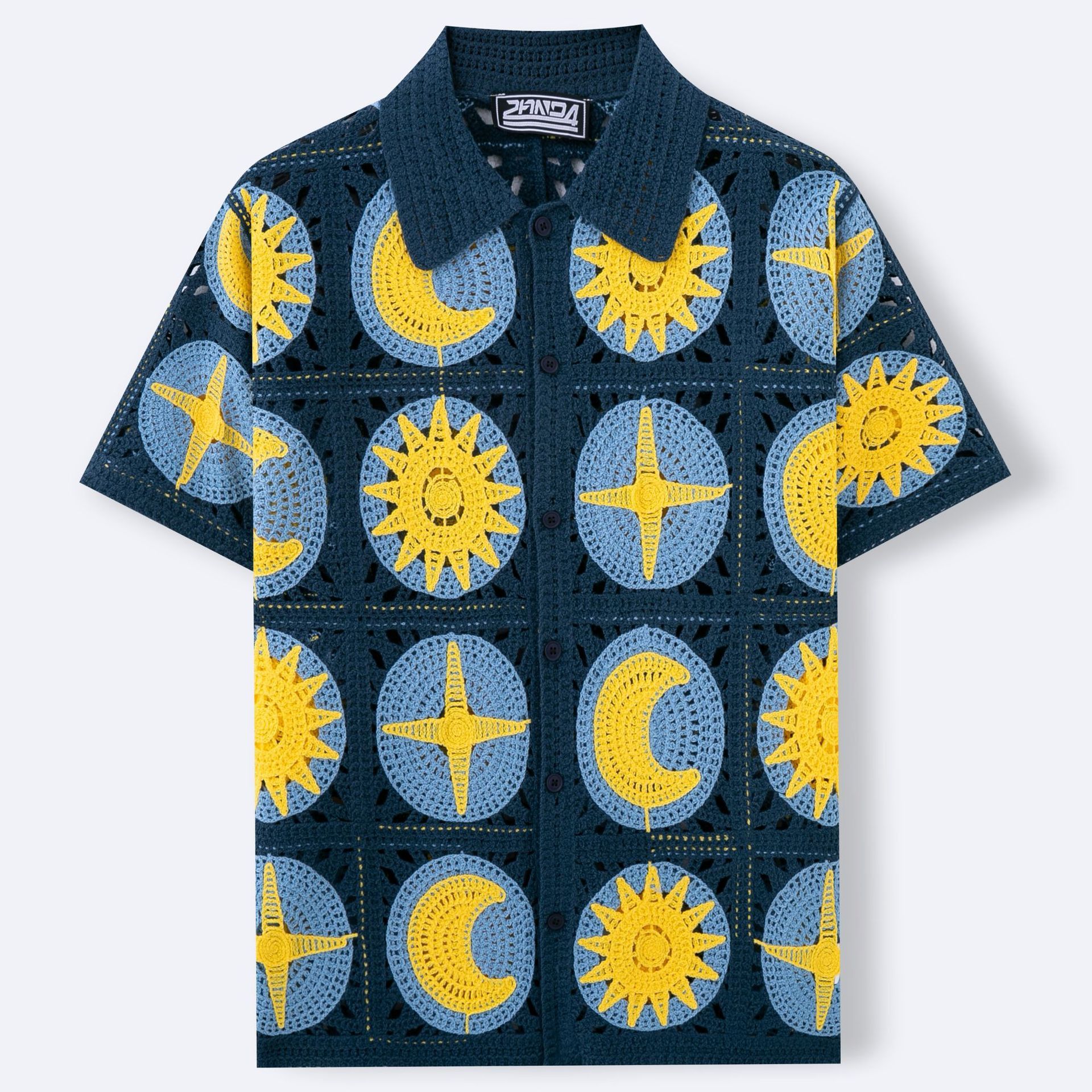 Men's Summer Short-sleeved Cardigan Sweater - Image 2